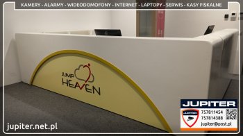 System monitoringu i system alarmowy w parku trampolin Jump Heaven w Jeleniej Górze