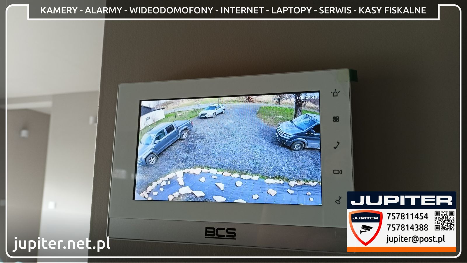 Wideodomofon BCS z możliwością podglądu z kamer IP