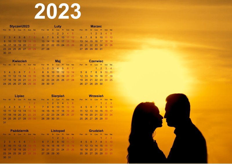 Kalendarz na rok 2023 do wydrukowania za darmo